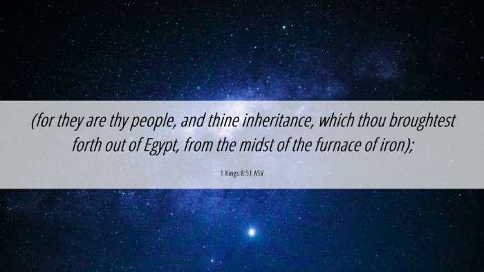 Picture 06 - 1 Kings 8:51 ASV Desktop Wallpaper - (for they are thy people, and thine inheritance, - Desktop Bible Verse Wallpaper