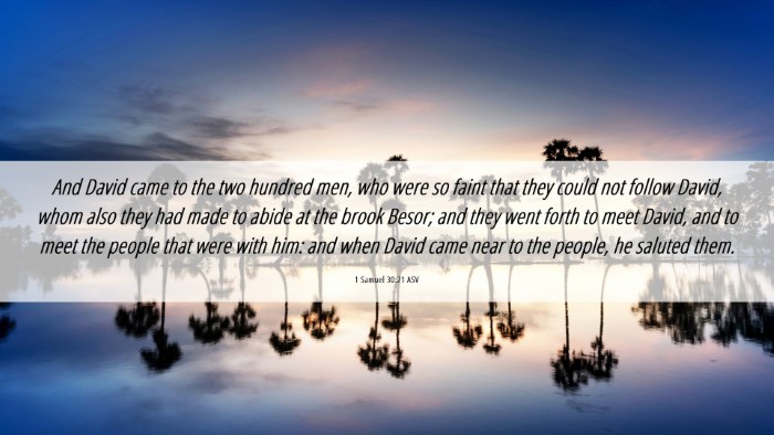 Picture 06 - 1 Samuel 30:21 ASV Desktop Wallpaper - And David came to the two hundred men, who were - Desktop Bible Verse Wallpaper