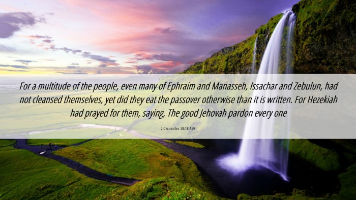 Picture 06 - 2 Chronicles 30:18 ASV Desktop Wallpaper - For a multitude of the people, even many of - Desktop Bible Verse Wallpaper