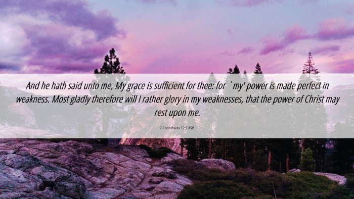 Picture 06 - 2 Corinthians 12:9 ASV Desktop Wallpaper - And he hath said unto me, My grace is sufficient - Desktop Bible Verse Wallpaper