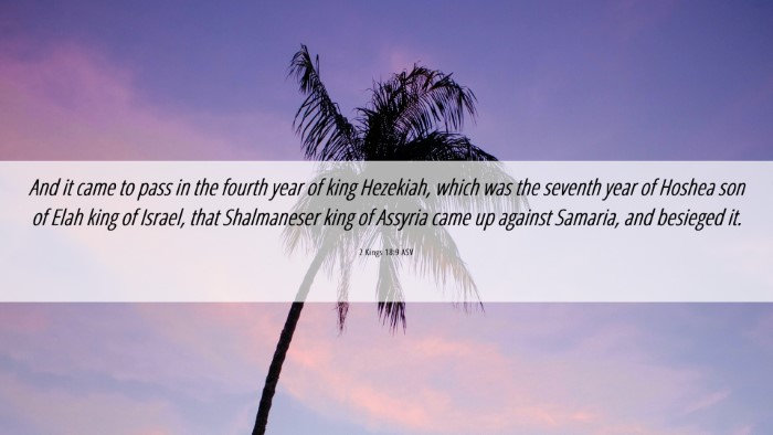 Picture 06 - 2 Kings 18:9 ASV Desktop Wallpaper - And it came to pass in the fourth year of king - Desktop Bible Verse Wallpaper