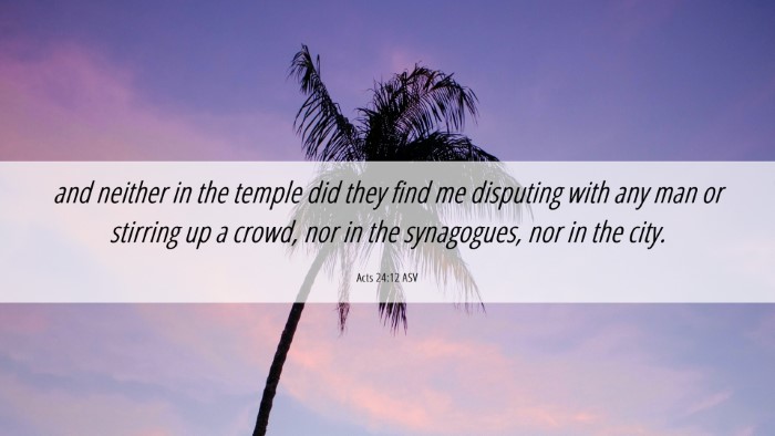 Picture 06 - Acts 24:12 ASV Desktop Wallpaper - and neither in the temple did they find me - Desktop Bible Verse Wallpaper