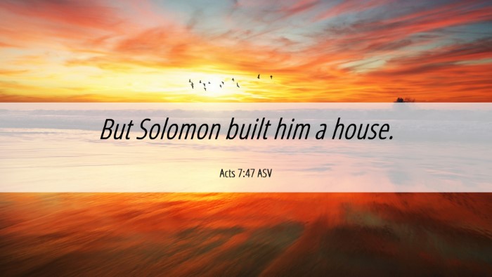 Picture 06 - Acts 7:47 ASV Desktop Wallpaper - But Solomon built him a - Desktop Bible Verse Wallpaper