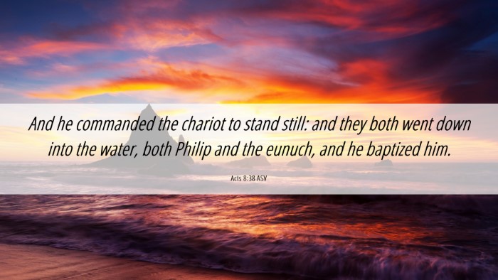 Picture 06 - Acts 8:38 ASV Desktop Wallpaper - And he commanded the chariot to stand still: and - Desktop Bible Verse Wallpaper