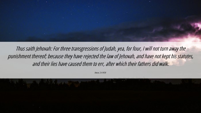 Picture 06 - Amos 2:4 ASV Desktop Wallpaper - Thus saith Jehovah: For three transgressions of - Desktop Bible Verse Wallpaper