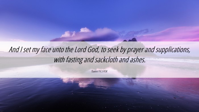 Picture 06 - Daniel 9:3 ASV Desktop Wallpaper - And I set my face unto the Lord God, to seek by - Desktop Bible Verse Wallpaper