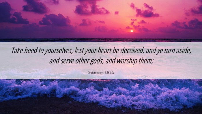 Picture 06 - Deuteronomy 11:16 ASV Desktop Wallpaper - Take heed to yourselves, lest your heart be - Desktop Bible Verse Wallpaper