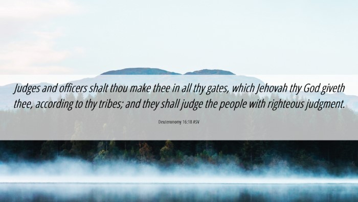 Picture 06 - Deuteronomy 16:18 ASV Desktop Wallpaper - Judges and officers shalt thou make thee in all - Desktop Bible Verse Wallpaper