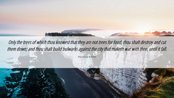 Picture 06 - Deuteronomy 20:20 ASV Desktop Wallpaper - Only the trees of which thou knowest that they - Desktop Bible Verse Wallpaper