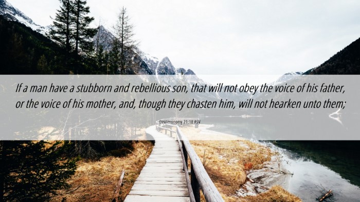 Picture 06 - Deuteronomy 21:18 ASV Desktop Wallpaper - If a man have a stubborn and rebellious son, that - Desktop Bible Verse Wallpaper