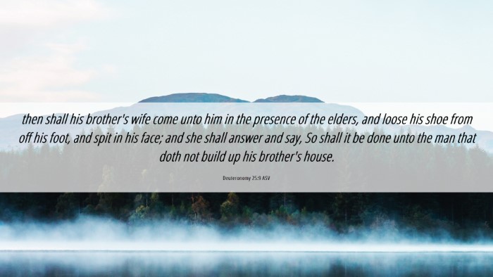 Picture 06 - Deuteronomy 25:9 ASV Desktop Wallpaper - then shall his brother's wife come unto him in - Desktop Bible Verse Wallpaper
