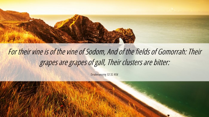 Picture 06 - Deuteronomy 32:32 ASV Desktop Wallpaper - For their vine is of the vine of Sodom, And of - Desktop Bible Verse Wallpaper