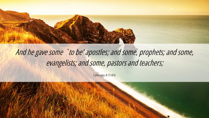 Picture 06 - Ephesians 4:11 ASV Desktop Wallpaper - And he gave some `to be' apostles; and some, - Desktop Bible Verse Wallpaper