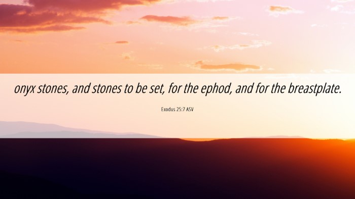 Picture 06 - Exodus 25:7 ASV Desktop Wallpaper - onyx stones, and stones to be set, for the ephod, - Desktop Bible Verse Wallpaper