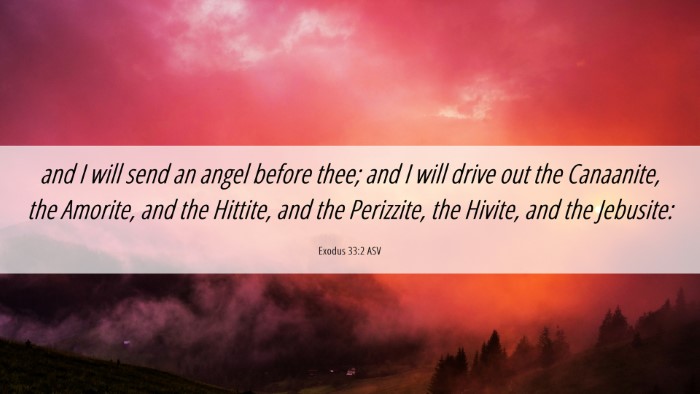 Picture 06 - Exodus 33:2 ASV Desktop Wallpaper - and I will send an angel before thee; and I will - Desktop Bible Verse Wallpaper