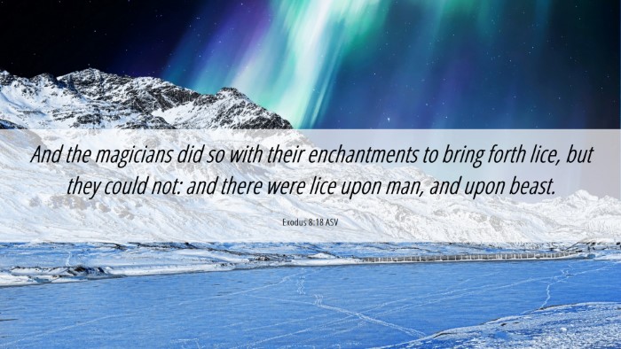 Picture 06 - Exodus 8:18 ASV Desktop Wallpaper - And the magicians did so with their enchantments - Desktop Bible Verse Wallpaper
