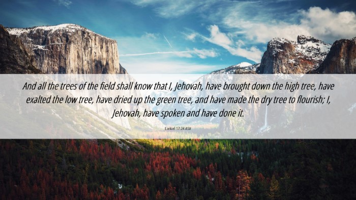 Picture 06 - Ezekiel 17:24 ASV Desktop Wallpaper - And all the trees of the field shall know that I, - Desktop Bible Verse Wallpaper
