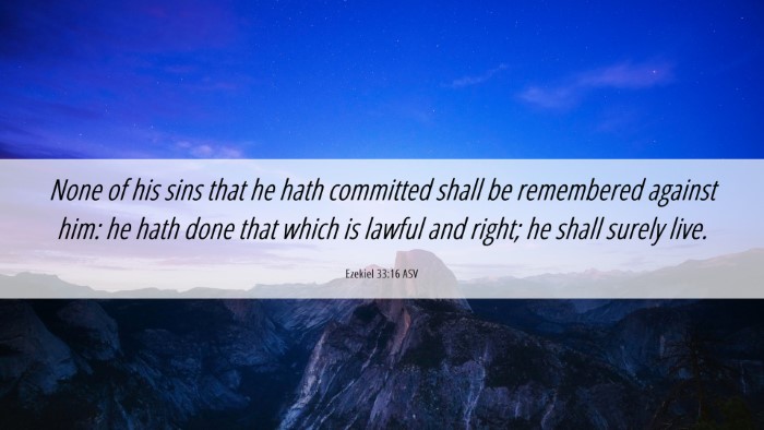 Picture 06 - Ezekiel 33:16 ASV Desktop Wallpaper - None of his sins that he hath committed shall be - Desktop Bible Verse Wallpaper
