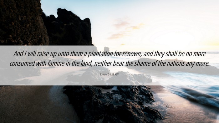 Picture 06 - Ezekiel 34:29 ASV Desktop Wallpaper - And I will raise up unto them a plantation for - Desktop Bible Verse Wallpaper