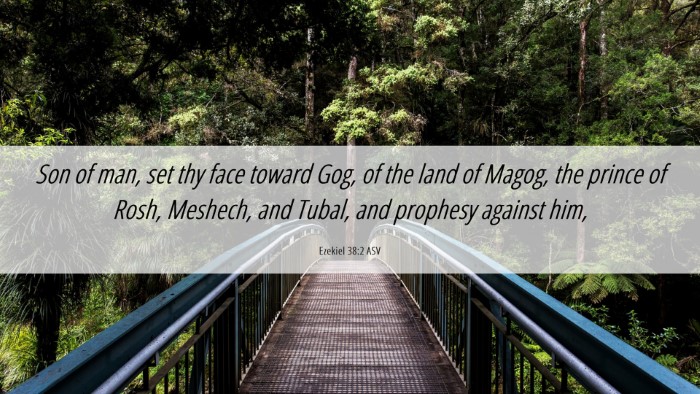 Picture 06 - Ezekiel 38:2 ASV Desktop Wallpaper - Son of man, set thy face toward Gog, of the land - Desktop Bible Verse Wallpaper