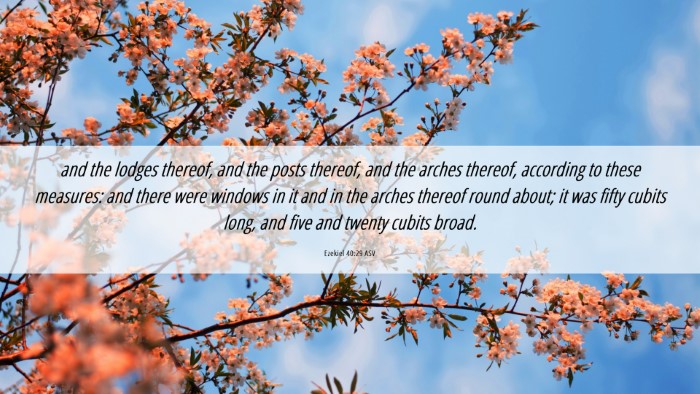 Picture 06 - Ezekiel 40:29 ASV Desktop Wallpaper - and the lodges thereof, and the posts thereof, - Desktop Bible Verse Wallpaper