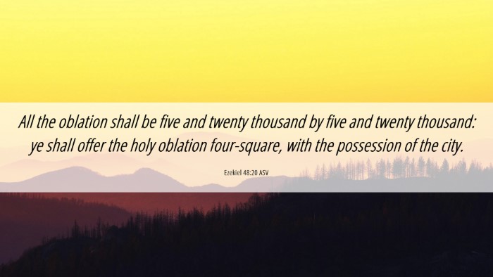 Picture 06 - Ezekiel 48:20 ASV Desktop Wallpaper - All the oblation shall be five and twenty - Desktop Bible Verse Wallpaper