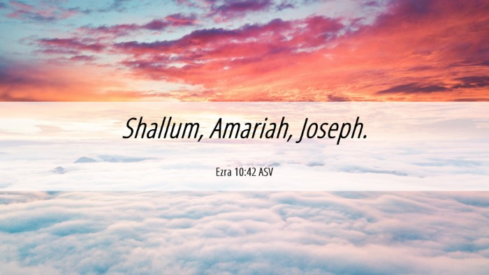 Picture 06 - Ezra 10:42 ASV Desktop Wallpaper - Shallum, Amariah, - Desktop Bible Verse Wallpaper