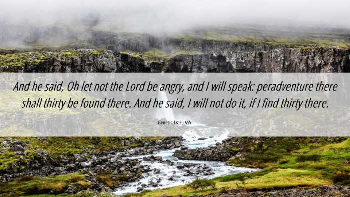 Picture 06 - Genesis 18:30 ASV Desktop Wallpaper - And he said, Oh let not the Lord be angry, and I - Desktop Bible Verse Wallpaper