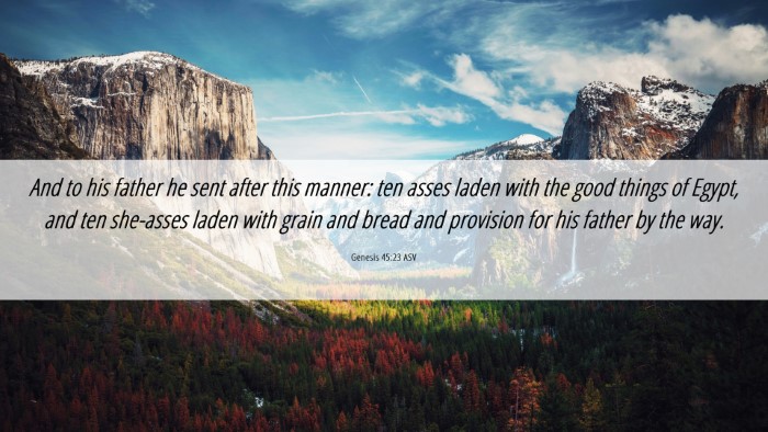 Picture 06 - Genesis 45:23 ASV Desktop Wallpaper - And to his father he sent after this manner: ten - Desktop Bible Verse Wallpaper