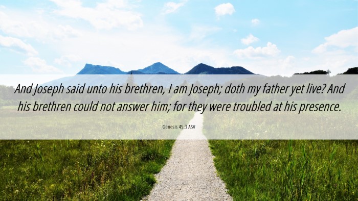 Picture 06 - Genesis 45:3 ASV Desktop Wallpaper - And Joseph said unto his brethren, I am Joseph; - Desktop Bible Verse Wallpaper