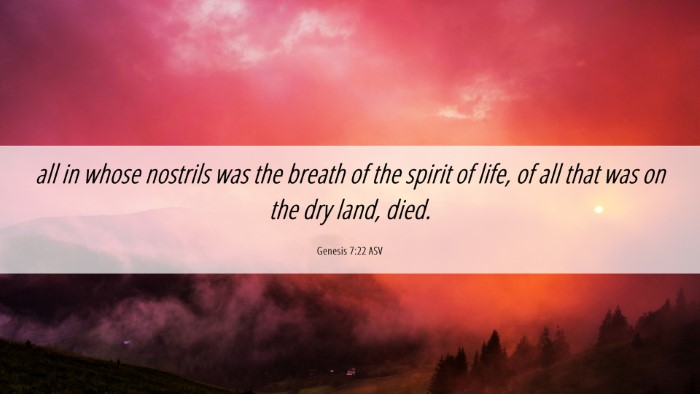 Picture 06 - Genesis 7:22 ASV Desktop Wallpaper - all in whose nostrils was the breath of the - Desktop Bible Verse Wallpaper