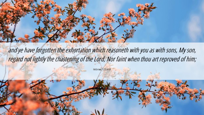 Picture 06 - Hebrews 12:5 ASV Desktop Wallpaper - and ye have forgotten the exhortation which - Desktop Bible Verse Wallpaper