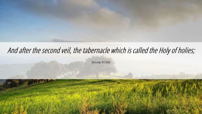 Picture 06 - Hebrews 9:3 ASV Desktop Wallpaper - And after the second veil, the tabernacle which - Desktop Bible Verse Wallpaper