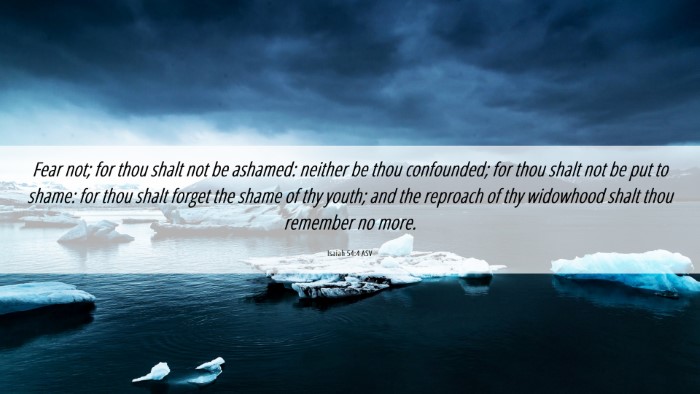 Picture 06 - Isaiah 54:4 ASV Desktop Wallpaper - Fear not; for thou shalt not be ashamed: neither - Desktop Bible Verse Wallpaper