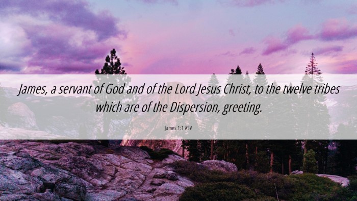Picture 06 - James 1:1 ASV Desktop Wallpaper - James, a servant of God and of the Lord Jesus - Desktop Bible Verse Wallpaper