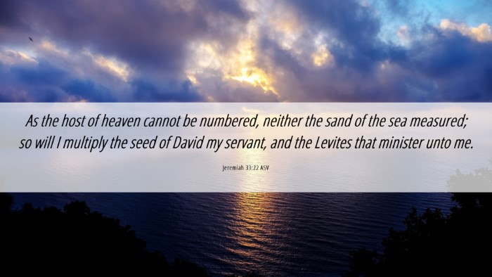 Picture 06 - Jeremiah 33:22 ASV Desktop Wallpaper - As the host of heaven cannot be numbered, neither - Desktop Bible Verse Wallpaper