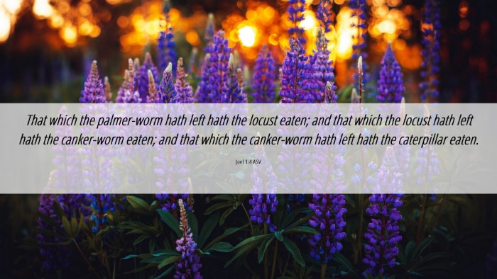Picture 06 - Joel 1:4 ASV Desktop Wallpaper - That which the palmer-worm hath left hath the - Desktop Bible Verse Wallpaper