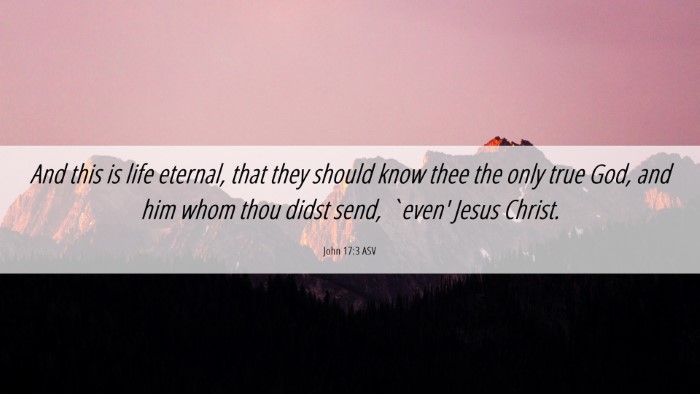 Picture 06 - John 17:3 ASV Desktop Wallpaper - And this is life eternal, that they should know - Desktop Bible Verse Wallpaper