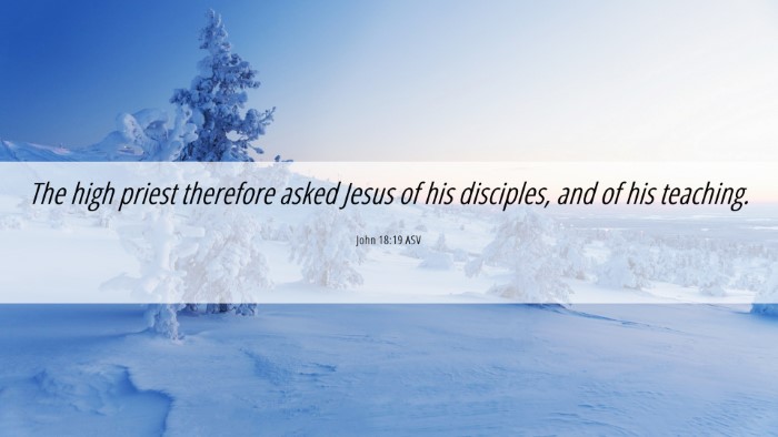 Picture 06 - John 18:19 ASV Desktop Wallpaper - The high priest therefore asked Jesus of his - Desktop Bible Verse Wallpaper