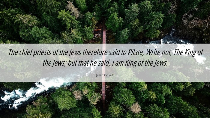 Picture 06 - John 19:21 ASV Desktop Wallpaper - The chief priests of the Jews therefore said to - Desktop Bible Verse Wallpaper