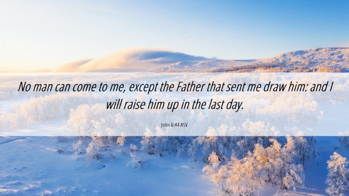Picture 06 - John 6:44 ASV Desktop Wallpaper - No man can come to me, except the Father that - Desktop Bible Verse Wallpaper