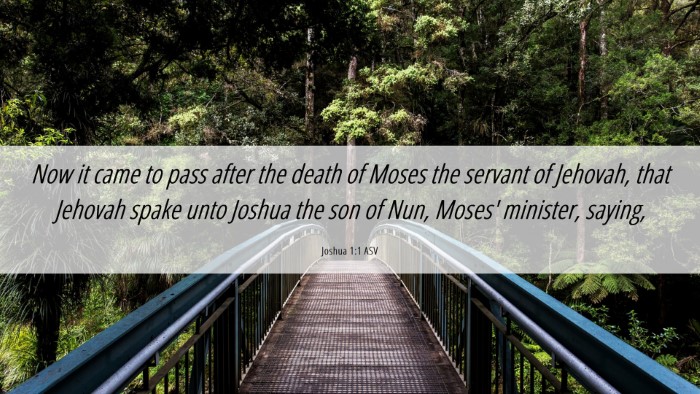 Picture 06 - Joshua 1:1 ASV Desktop Wallpaper - Now it came to pass after the death of Moses the - Desktop Bible Verse Wallpaper