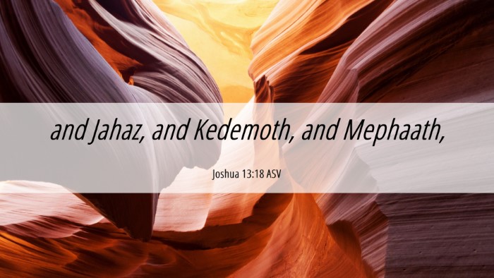 Picture 06 - Joshua 13:18 ASV Desktop Wallpaper - and Jahaz, and Kedemoth, and - Desktop Bible Verse Wallpaper