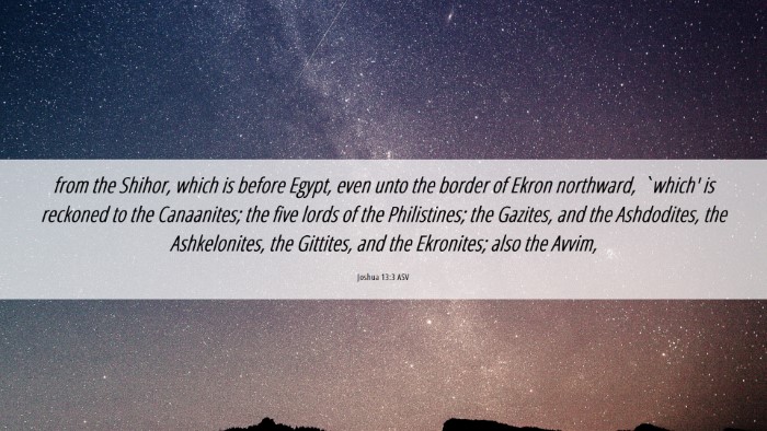 Picture 06 - Joshua 13:3 ASV Desktop Wallpaper - from the Shihor, which is before Egypt, even unto - Desktop Bible Verse Wallpaper