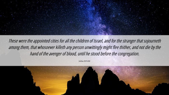Picture 06 - Joshua 20:9 ASV Desktop Wallpaper - These were the appointed cities for all the - Desktop Bible Verse Wallpaper