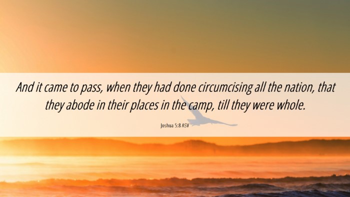 Picture 06 - Joshua 5:8 ASV Desktop Wallpaper - And it came to pass, when they had done - Desktop Bible Verse Wallpaper