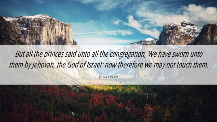 Picture 06 - Joshua 9:19 ASV Desktop Wallpaper - But all the princes said unto all the - Desktop Bible Verse Wallpaper