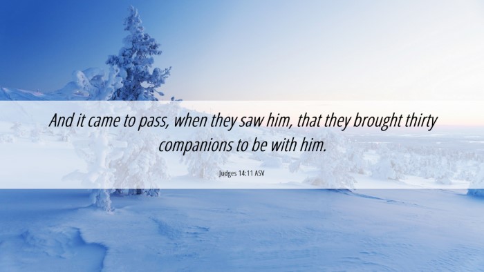 Picture 06 - Judges 14:11 ASV Desktop Wallpaper - And it came to pass, when they saw him, that they - Desktop Bible Verse Wallpaper