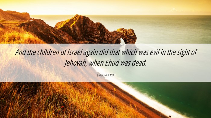 Picture 06 - Judges 4:1 ASV Desktop Wallpaper - And the children of Israel again did that which - Desktop Bible Verse Wallpaper