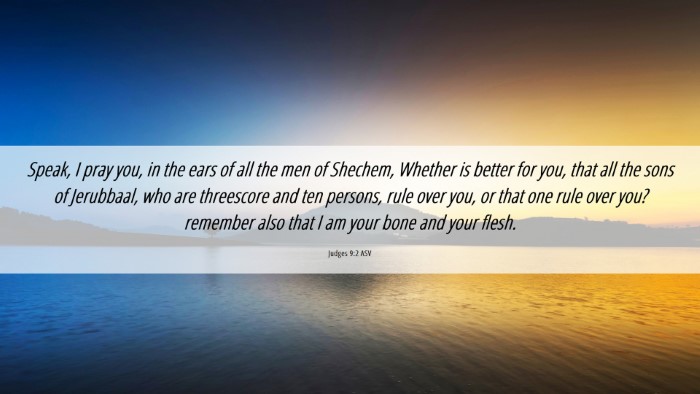 Picture 06 - Judges 9:2 ASV Desktop Wallpaper - Speak, I pray you, in the ears of all the men of - Desktop Bible Verse Wallpaper